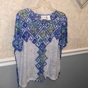 Like New Alfred Dunner Size XL Ladies Summer Top